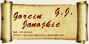 Gorčin Janojkić vizit kartica